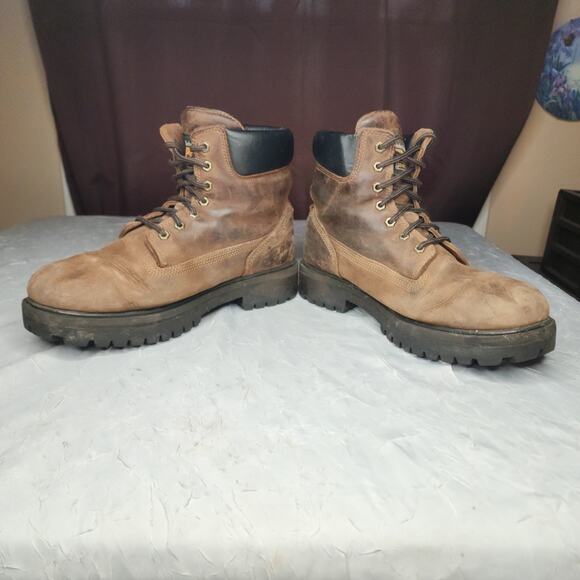 Timberland Pro Direct Attach Boots Mens Size 11M Brown Soft Toe Waterproof 38020 - Picture 3 of 7